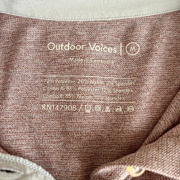 Outdoor Voices Players Polo Bodysuit Romper Short Sleeve - Picture 11 of 11